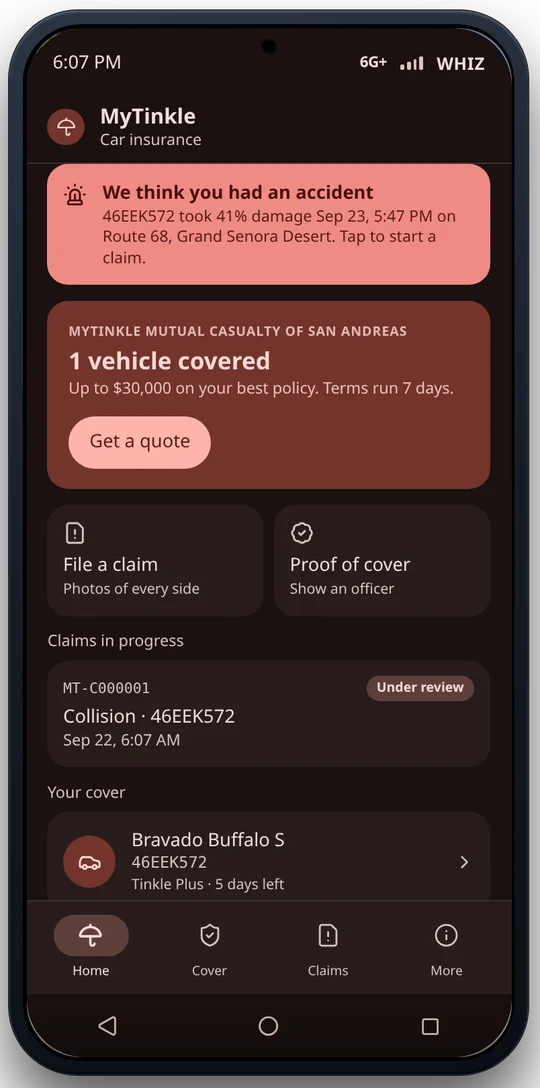 MyTinkle car insurance