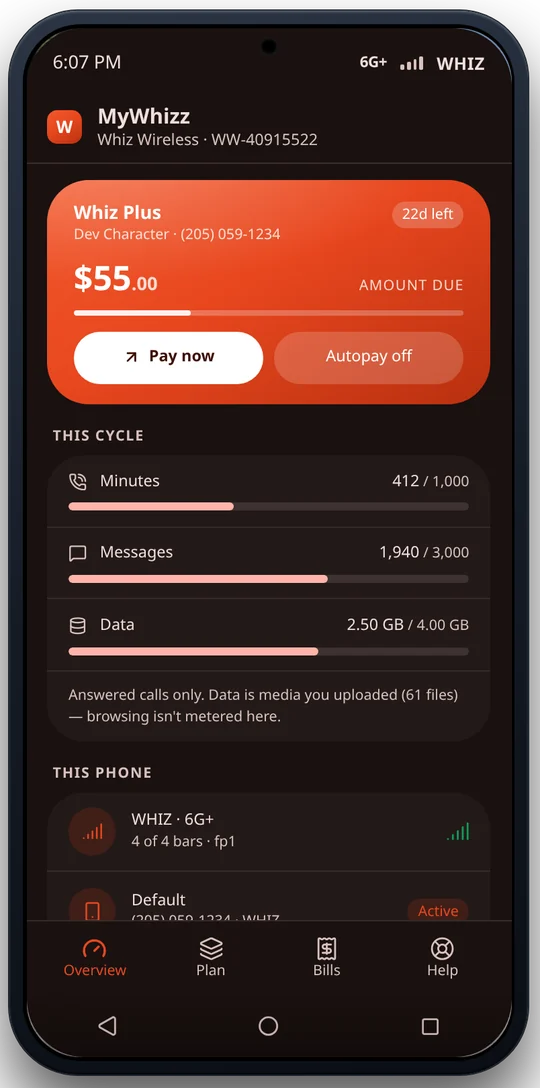 MyWhizz account