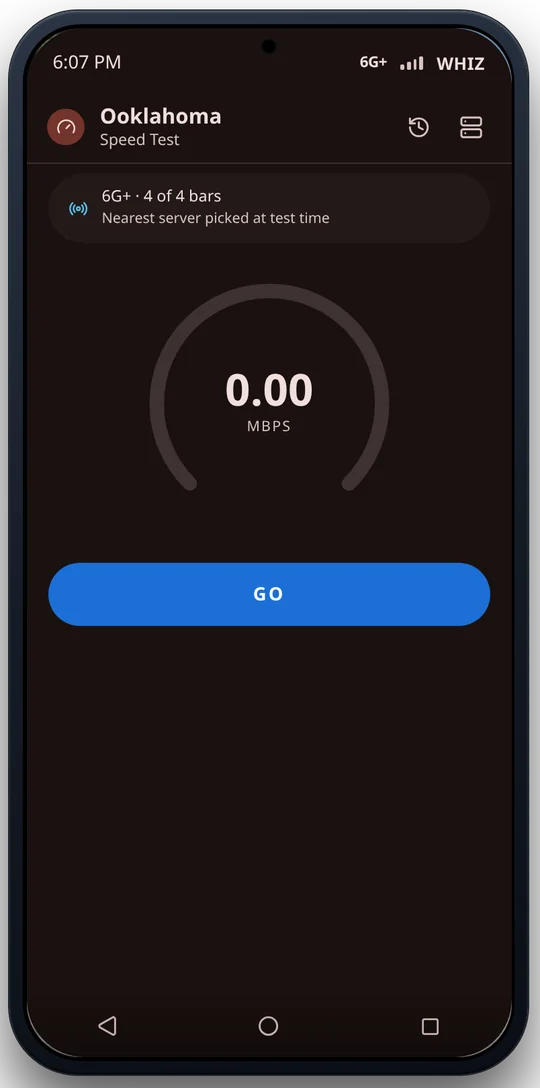 Ooklahoma speed test