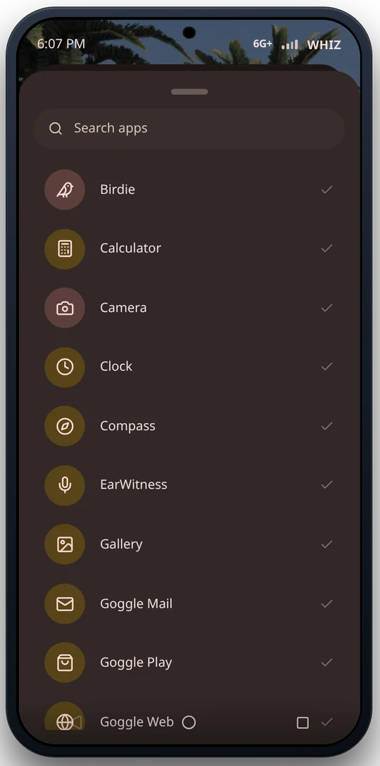 App drawer